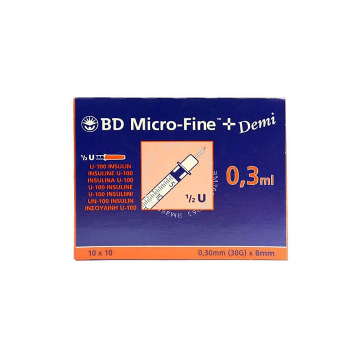 B.D MICRO-FINE INSULIN 0.3 NEEDLES