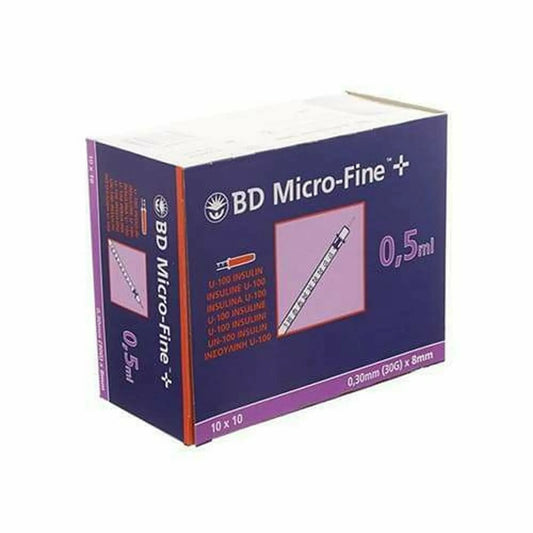 BD MICRO-FIND 0.5 INSULIN NEEDLES 10x10 PACKS (BOX) 100qty